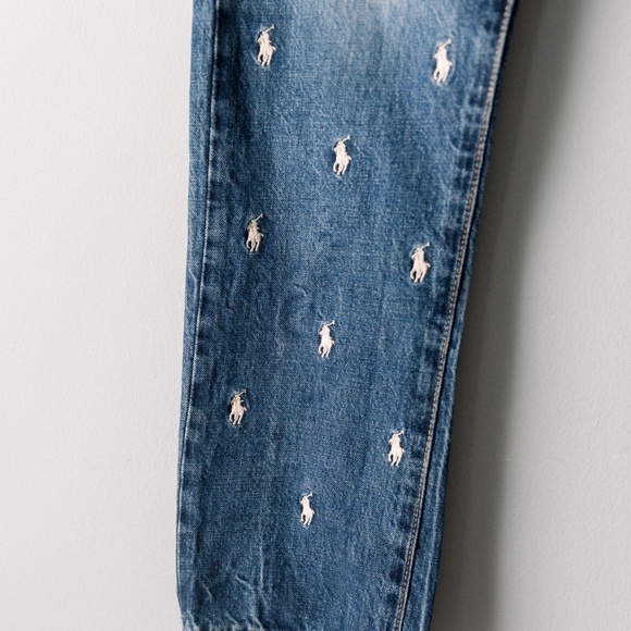 Polo Ralph Lauren Sullivan Slim-Fit Tapered Leg Embroidered Pony Stretch Jeans - Picture 10 of 13